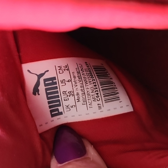 Puma Rubber Fierce Core Mono High Pull On Unisex Sneakers Red - Picture 8 of 14